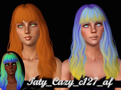 Cazy`s And Newsea`s Hairstyle Retextured By Taty Sims 3 Hairs
