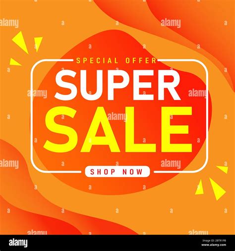Sale Banner Template Design Super Sale Special Offer Poster Placard
