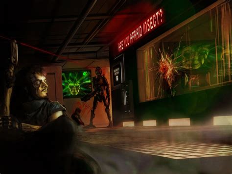System Shock Hiding In The Shadows By Jasonburhans On Deviantart