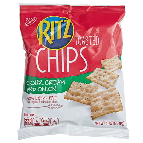 Nabisco Ritz Toasted Sour Cream And Onion Chip Snack 60case