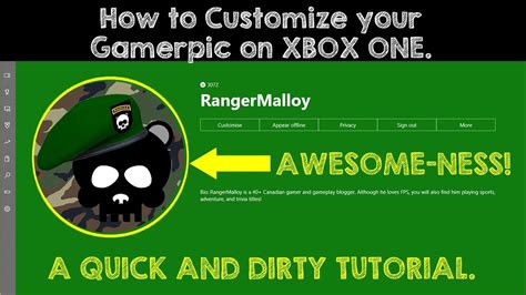 How To Upload A Custom Gamerpic On Xbox One Youtube