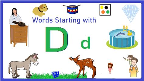 Alphabet D Phonics Words Starting Letter D Preschool Dletter Youtube