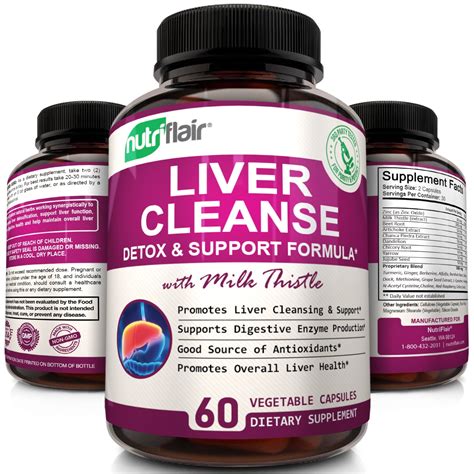 Nutriflair Liver Support And Detox Supplement Max Strength Liver