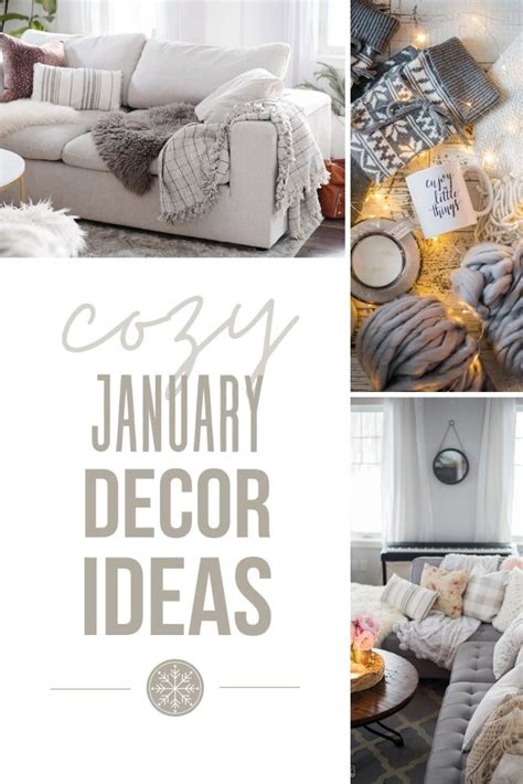 January Decorating Ideas for a cozy & welcoming home this Winter | The