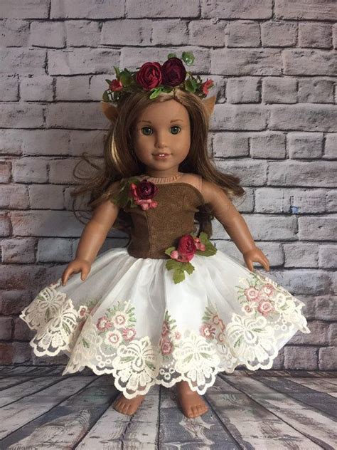 Woodland Elf Queen Outfit For 18 Inch Dolls Etsy Doll Clothes