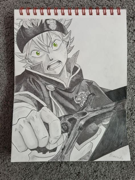 Asta Black Clover Sketches Naruto Sketch Drawing Anime Character