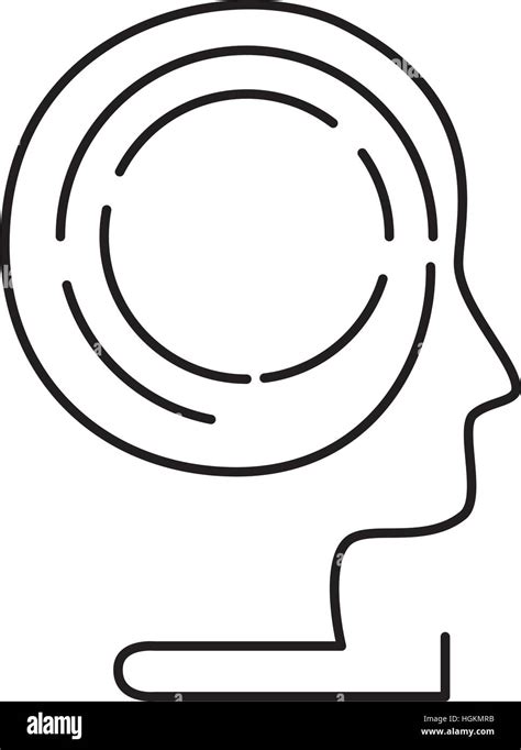 Head Human Profile Icon Vector Illustration Design Stock Vector Image