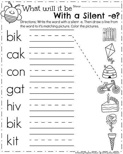 8 short reading passages targeting comprehension and vocabulary for 2nd, 3rd, and or 4th graders! Silent "E" Worksheet Worksheets | 99Worksheets