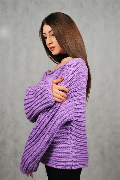 Lilac Sweater Etsy