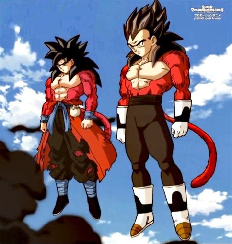 Goku Xeno And Vegeta Xeno Personajes De Dragon Ball Personajes De Goku Ssj 4