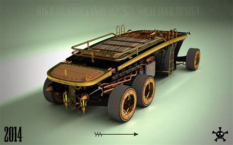 Steampunk 6 Wheel Land Yacht Is A Car From The Future Past Autoevolution