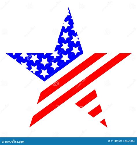 Logotipo Del Símbolo De Los Estados Unidos De América De La Estrella
