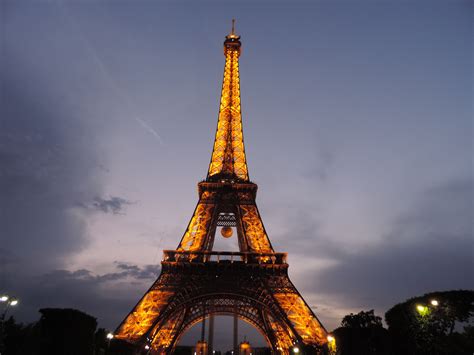 Fotos Gratis Arquitectura Cielo Noche Torre Eiffel París Paisaje