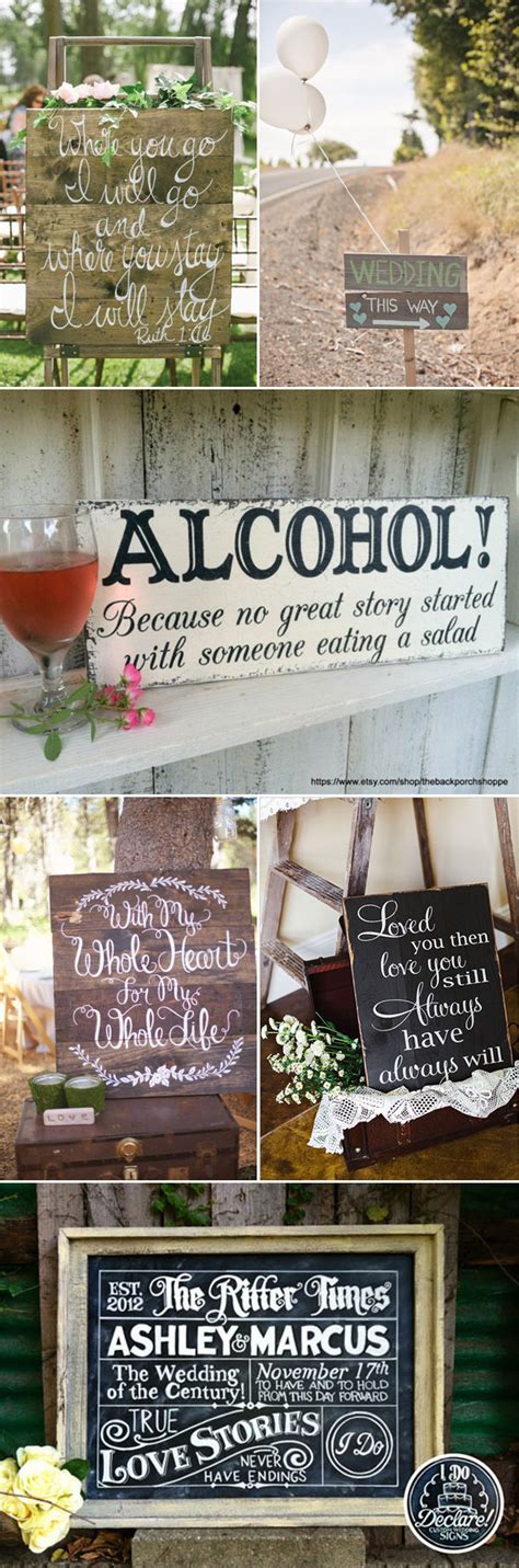 Wedding Ideas Top 15 Rustic Wedding Signs Blog