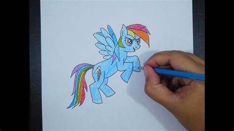 How To Draw My Little Pony Rainbow Dash Cara Menggambar My Little