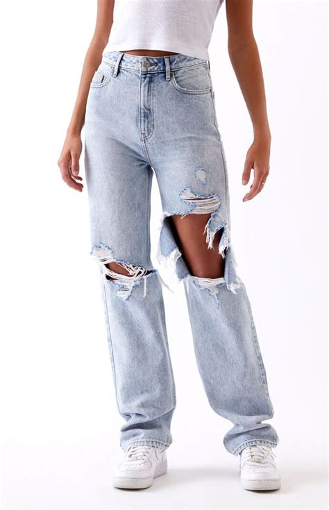 Pacsun In 2021 Boyfriend Jeans Ripped Jeans Outfit Cute Ripped Jeans