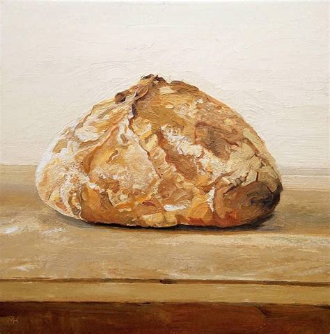 Matthew Hopkins Daily Modern Still Life Oil Painting Of Loaf Of