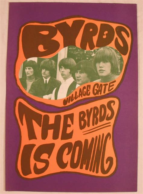 The Byrds Concert Poster 1968 Rock Poster Art Concert Posters