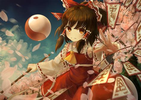 Download Reimu Hakurei Anime Touhou 4k Ultra Hd Wallpaper By エカーペット4世