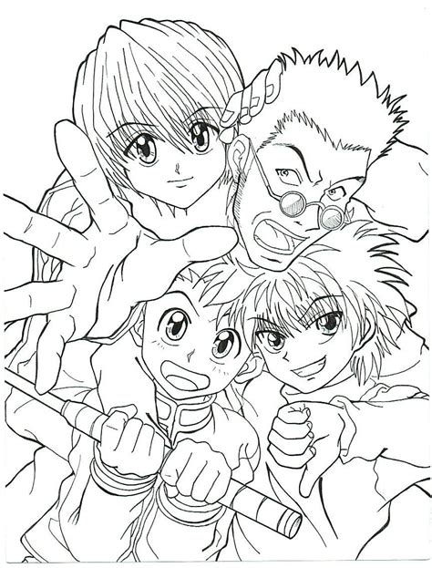 Download or print this amazing coloring page: Hunter X Hunter Coloring