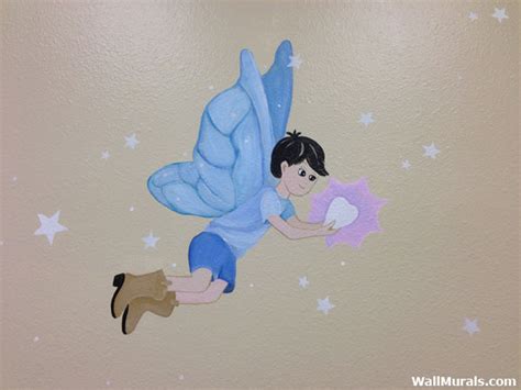 Tooth Fairy Wall Mural Painted In Dental Office Wall Murals By