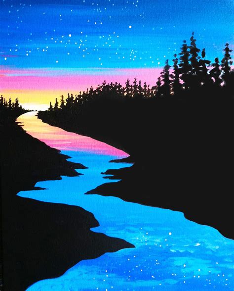 Find Your Next Paint Night Muse Paintbar Nature Paintings