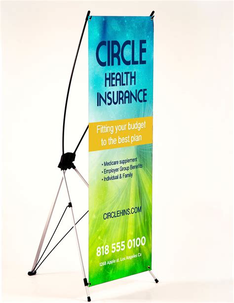 X Frame Banner Stand With Matte Vinyl Banners Zoom Printing