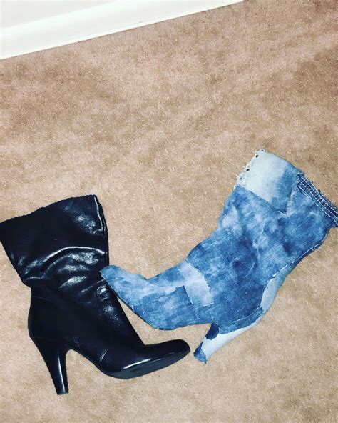 Here's how i created my denim thigh boots out of my levi jeans. Pin on hair,fashion,etc