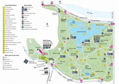 Royal Botanic Gardens Melbourne Address And Parking Map