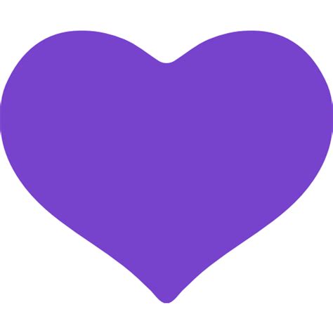 Purple Heart Emoji Black Background