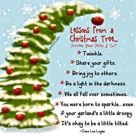 Lessons From A Christmas Tree🎄 Christmas Tree Quotes Welcome To