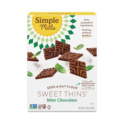 Simple Mills Sweet Thins Chocolate Mint Thrive Market