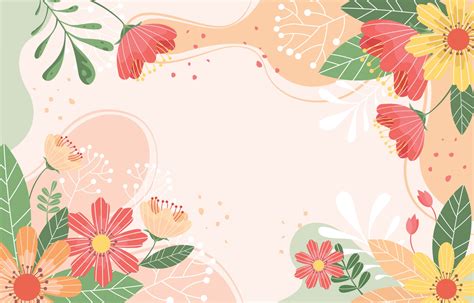Peach Floral Background Vector Art Icons And Graphics For Free Download