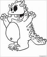 Monster Funny Coloring sketch template
