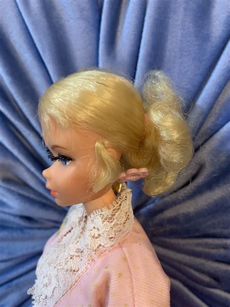 Vintage Mattel Blonde Nape Curl Talking Barbie Doll With Outfit Mute Ebay
