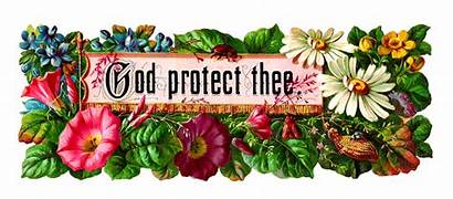 Religious Clip Flowers Clipart God Flower Protect