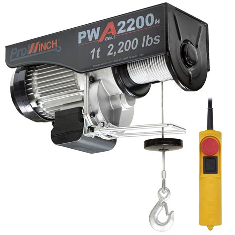 1 Ton Electric Wire Rope Hoist 2200 Lbs 38 Ft 110v Prowinch Chile Spa