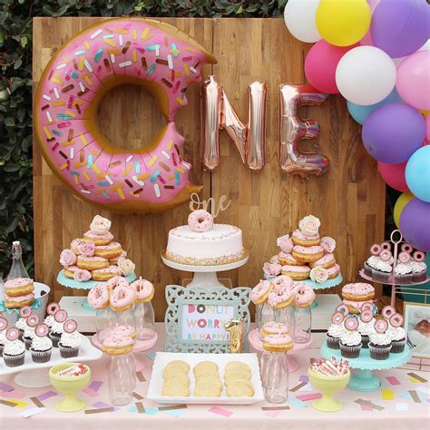 Donut Grow Up Little One Donut Birthday Parties Donut Themed