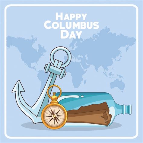 Premium Vector Happy Columbus Day Design