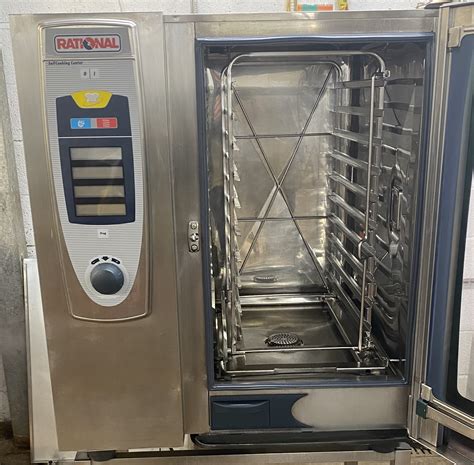 Rational Self Cook Centre Gas 10 Grid Combi Oven With Floor Stand