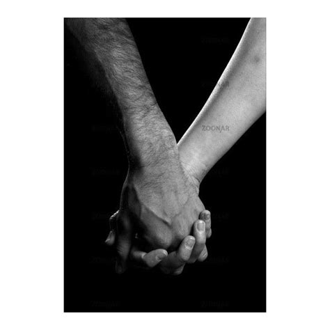 Black And White Photo Of Two People Holding Hands Liked On Polyvore