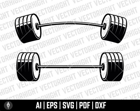 Excited To Share The Latest Addition To My Etsy Shop Fitness Barbell Weight SVG Barbell Shape