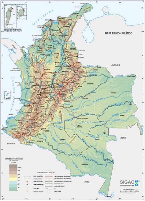 Grupo Colombia Mapa GeogrÁfico De Colombia