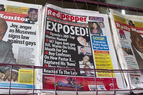 The tabloid format is popular across the press industry. Uganda tabloid newspaper publishes '200 top homos' list as ...