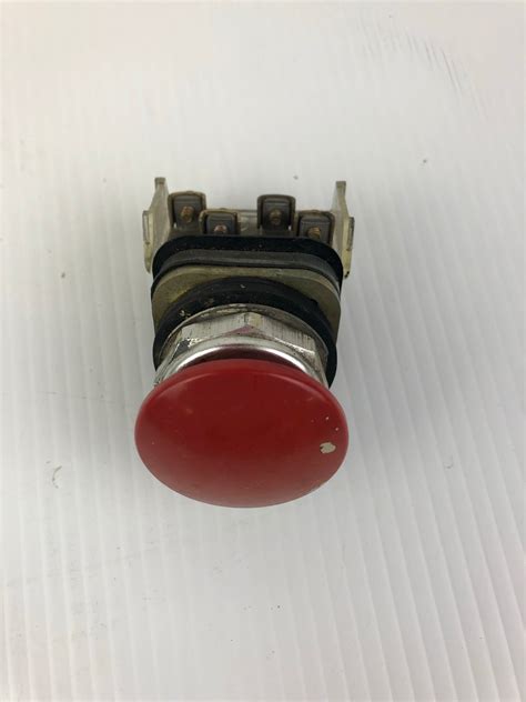 Allen Bradley Push Button Switch 800t D Series N Red Metal Logics Inc