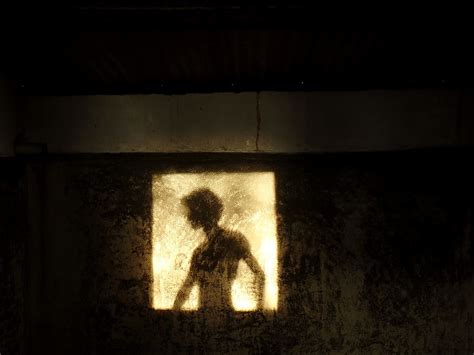 Free Download Shadow Window Reflection Wall Silhouette Dark Man