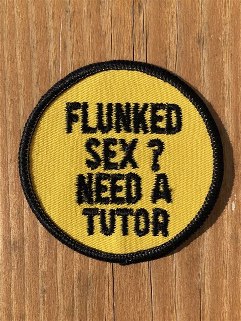 1970～80 S Flunked Sex Need A Tutor Patch Deadstock Container