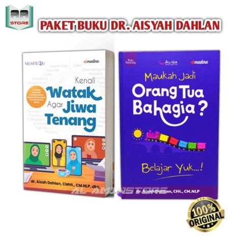 Jual Paket Buku Dr Aisyah Dahlan Kenali Watak Agar Jiwa Tenang