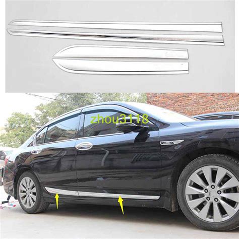 4pcs For Honda Accord 2014 2017 Abs Chrome Side Door Molding Body Cover