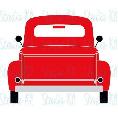 Old red truck Svg files for cricut Christmas truck Svg Red | Etsy
